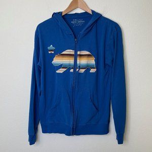 ATKTD Lifestyle California Bear Southwestern Patch Made in USA Full Zip Hoodie